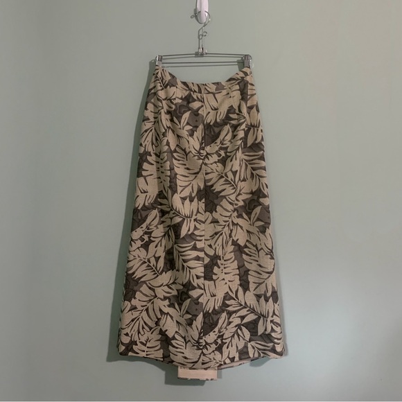 VINTAGE tropical print maxi skirt - Picture 9 of 11